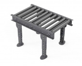 Рольганг универсальный РТ2 (10 роликов), Д1000 х Ш500 х В(650...850), мм