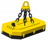 Электромагнит грузовой прямоугольный ДПМс200-200 для перегрузки скрапа