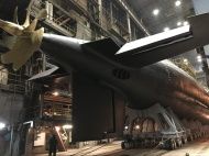 В Петербурге на воду спустили подлодку «Волхов» 