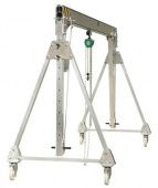 Алюминиевый мобильный козловой кран с ручным приводом ЛККАм-1.5-4000-2600