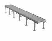 Рольганг универсальный РТ2 (60 роликов), Д6000 х Ш500 х В(650...850), мм