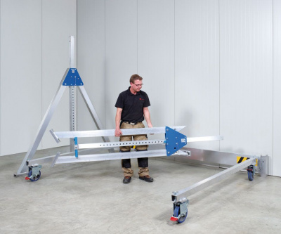 Алюминиевый мобильный козловой кран с ручным приводом ЛККАм-1.0-4000-2500