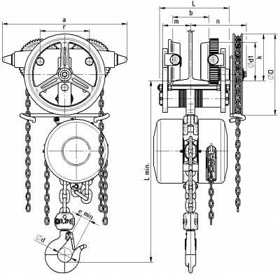 Схема тали Brano Z220