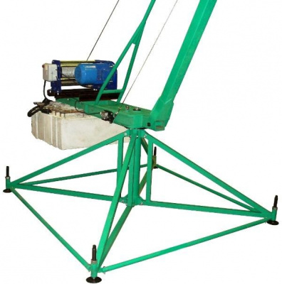 Опорная платформа является основанием крана. Состоит из колонны, ног и стяжек. К колонне крепится рама.