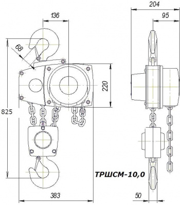 Схема тали ТРШСМ