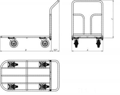 Схема тележки ТК