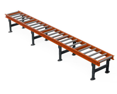 Рольганг универсальный РТ2 (25 роликов), Д4900 х Ш500 х В(650...850), мм