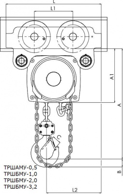 Схема тали ТРШБМУ