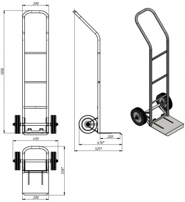Схема тележки