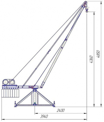 Схема крана КСП-500 Мастер