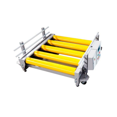 Рольганг 2000 х 1100 мм, эл. привод, с проемом для вил тележки