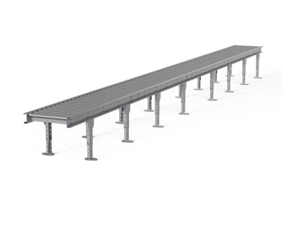 Рольганг универсальный РТ2 (86 роликов), Д8600 х Ш500 х В(650...850), мм