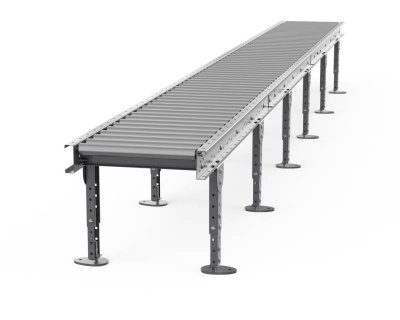 Рольганг универсальный РТ2 (62 ролика), Д6200 х Ш500 х В(650...850), мм