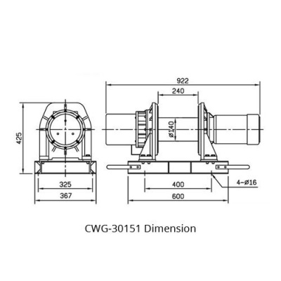 Схема лебедки Come Up CWG-30151