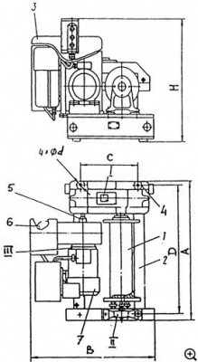 Схема лебедки ЛМ-0.25