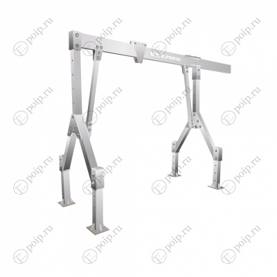 Алюминиевый переставной козловой кран с ручным приводом ЛККАп-1.0-4000-3300