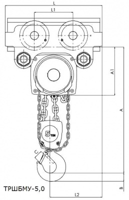 Схема тали ТРШБМУ-5