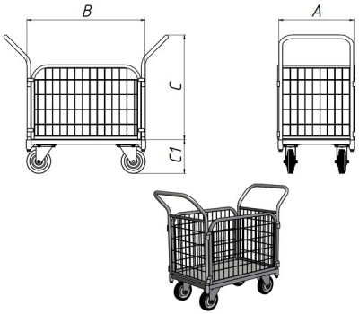 Схема тележки ТС
