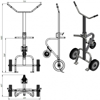 Схема тележки