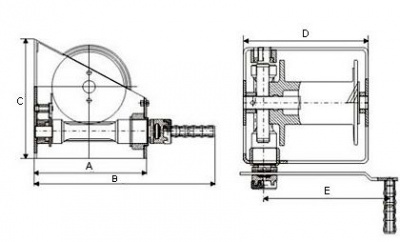 Схема лебедки ЛРЧ-500