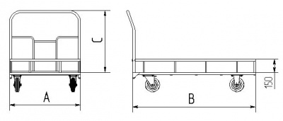 Схема тележки ТПБ