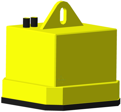 Электромагнит грузоподъемный прямоугольный ДПМг80-80 с питанием электрогенератора от гидравлической системы крана