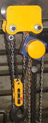 Вид тали со стороны поворотного кожуха