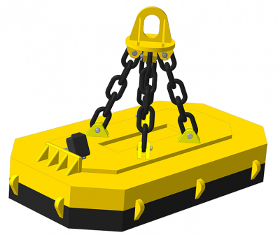 Электромагнит грузовой прямоугольный ДПМс200-200 для перегрузки скрапа