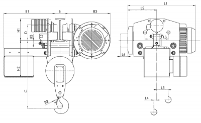 Схема тали Т45